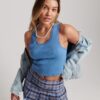 1/2 Pleat Check Skirt