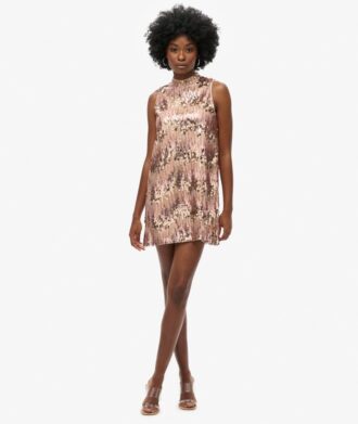 A-Line Sl Sequin Mini Dress