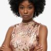 A-Line Sl Sequin Mini Dress