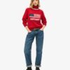 Americana Roll Neck Knit Jumper