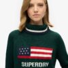 Americana Roll Neck Knit Jumper