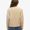 Aran Cable Knit Polo Jumper