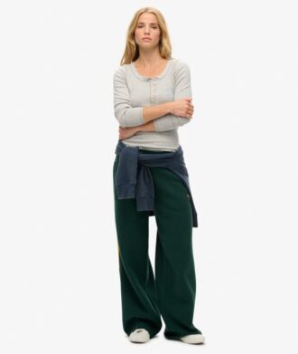 Athletic Button Down Long Sleeve Top