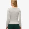 Athletic Button Down Long Sleeve Top