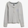 Athletic Button Down Long Sleeve Top