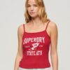 Athletic College Graphic Rib Cami Top