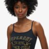 Athletic College Graphic Rib Cami Top
