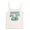 Athletic College Graphic Rib Cami Top