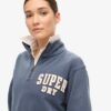 Athletic Essentials Applique Half Zip Sweatshirt