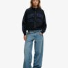 Athletic Essentials Applique Loose Zip Track Top