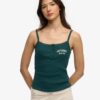 Athletic Essentials Embroidered Button Cami Top