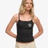 Athletic Essentials Embroidered Button Cami Top