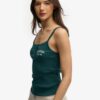 Athletic Essentials Embroidered Button Cami Top