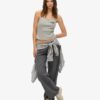 Athletic Essentials Embroidered Button Cami Top