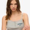 Athletic Essentials Embroidered Button Cami Top