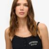 Athletic Essentials Embroidered Button Cami Top