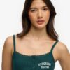 Athletic Essentials Embroidered Button Cami Top