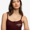 Athletic Essentials Embroidered Button Cami Top