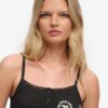 Athletic Essentials Embroidered Button Cami Top