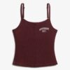 Athletic Essentials Embroidered Button Cami Top