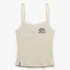 Athletic Essentials Embroidered Button Cami Top
