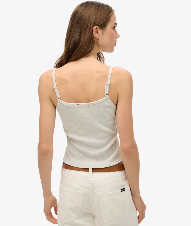 Athletic Essentials Graphic Button Cami Athletic Essentials Graphic Button Cami