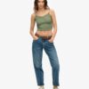 Athletic Essentials Lace Trim Cropped Cami Top