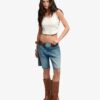 Athletic Essentials Lace Trim Cropped Cami Top