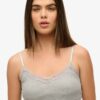 Athletic Essentials Lace Trim Cropped Cami Top