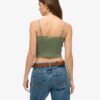 Athletic Essentials Lace Trim Cropped Cami Top