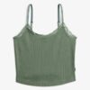 Athletic Essentials Lace Trim Cropped Cami Top
