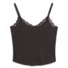 Athletic Essentials Lace Trim Cropped Cami Top