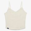 Athletic Essentials Lace Trim Cropped Cami Top