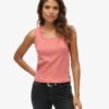 Athletic Essentials Lace Trim Vest Top