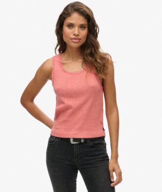 Athletic Essentials Lace Trim Vest Top