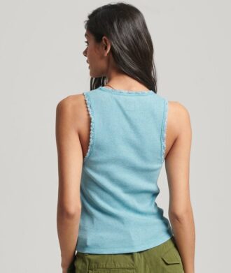 Athletic Essentials Lace Trim Vest Top