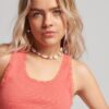 Athletic Essentials Lace Trim Vest Top