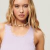 Athletic Essentials Lace Trim Vest Top