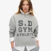 Athletic Essentials Loose Crop Crew Sweatshirt