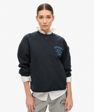 Athletic Essentials Loose Crop Crew Sweatshirt