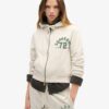Athletic Essentials Relaxed Crop Zip-Hoodie