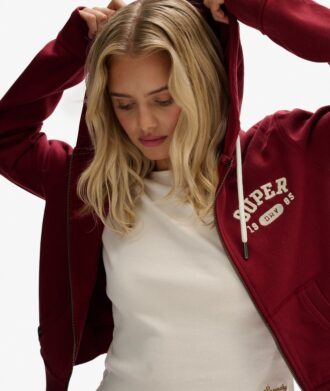 Athletic Essentials Relaxed Crop Zip-Hoodie