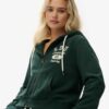 Athletic Essentials Relaxed Crop Zip-Hoodie