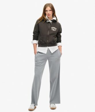 Athletic Essentials Relaxed Crop Zip-Hoodie