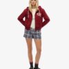 Athletic Essentials Relaxed Crop Zip-Hoodie