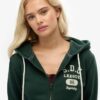 Athletic Essentials Relaxed Crop Zip-Hoodie