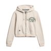 Athletic Essentials Relaxed Crop Zip-Hoodie