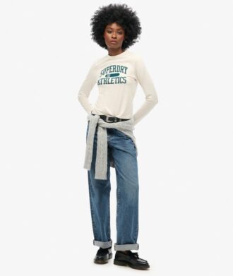 Athletic Essentials Ringer Slim Long Sleeved Top