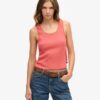 Athletic Essentials Vintage Lace Trim Vest Top Athletic Essentials Vintage Lace Trim Vest Top