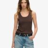 Athletic Essentials Vintage Lace Trim Vest Top Athletic Essentials Vintage Lace Trim Vest Top